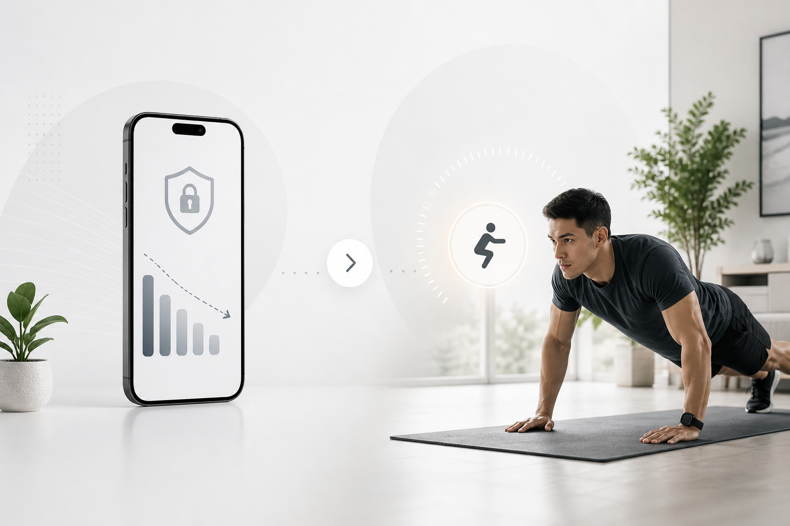 How to reduce screen time: earn phone access through exercise like push-ups and squats